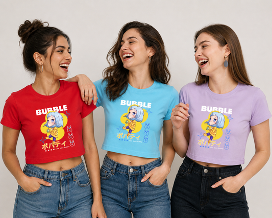 SWAG - Bubble Crop Tops For Girls - Sanskari Swag