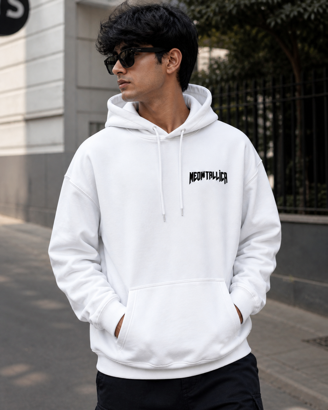 Meowtallica Unisex Hoodie - Sanskari Swag