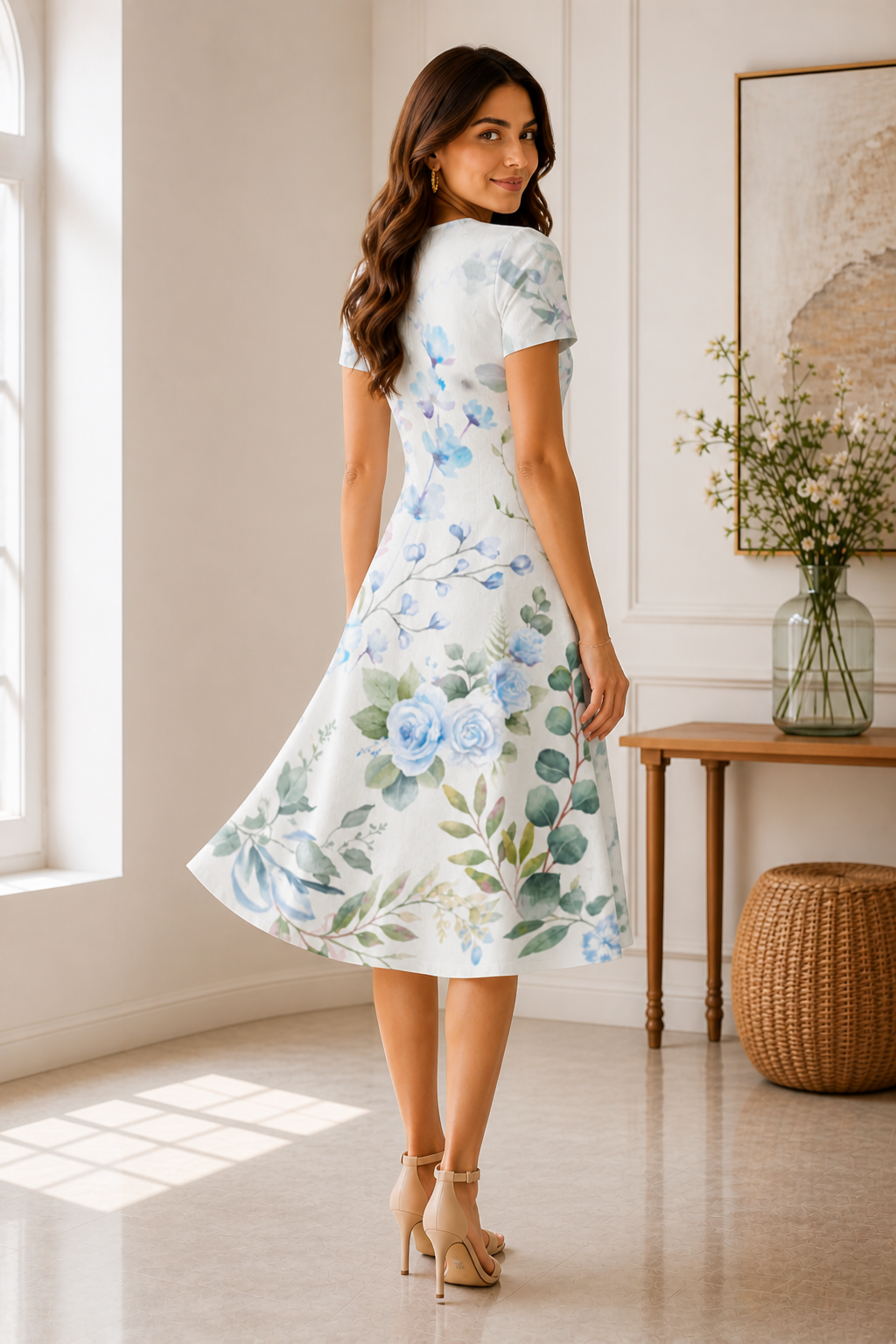 Blossom A line Dress - Sanskari Swag