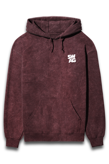 SWAG Acid Wash Hooded SweatShirt