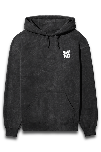 SWAG Acid Wash Hooded SweatShirt