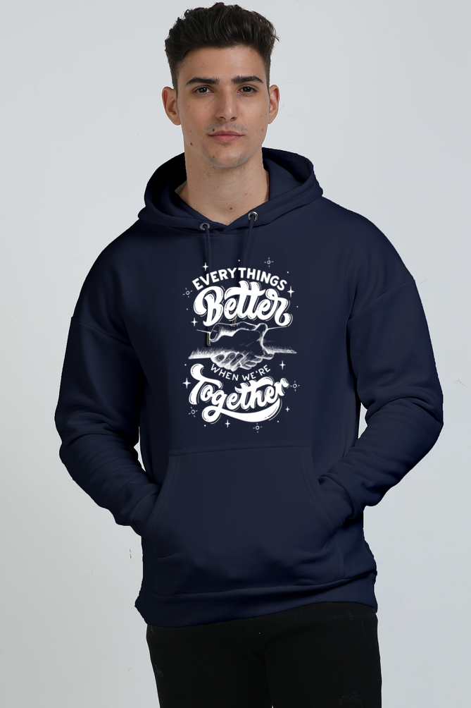 SWAG Unisex Oversized Hooded Sweatshirt White Base