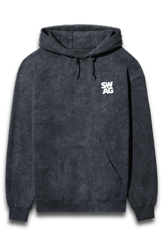 SWAG Acid Wash Hooded SweatShirt