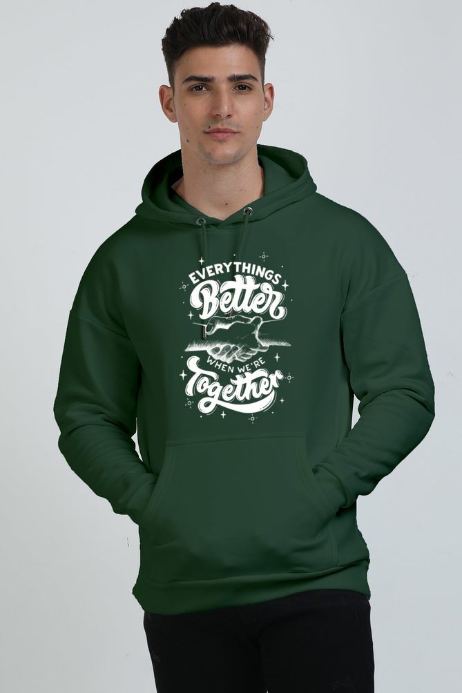 SWAG Unisex Oversized Hooded Sweatshirt White Base