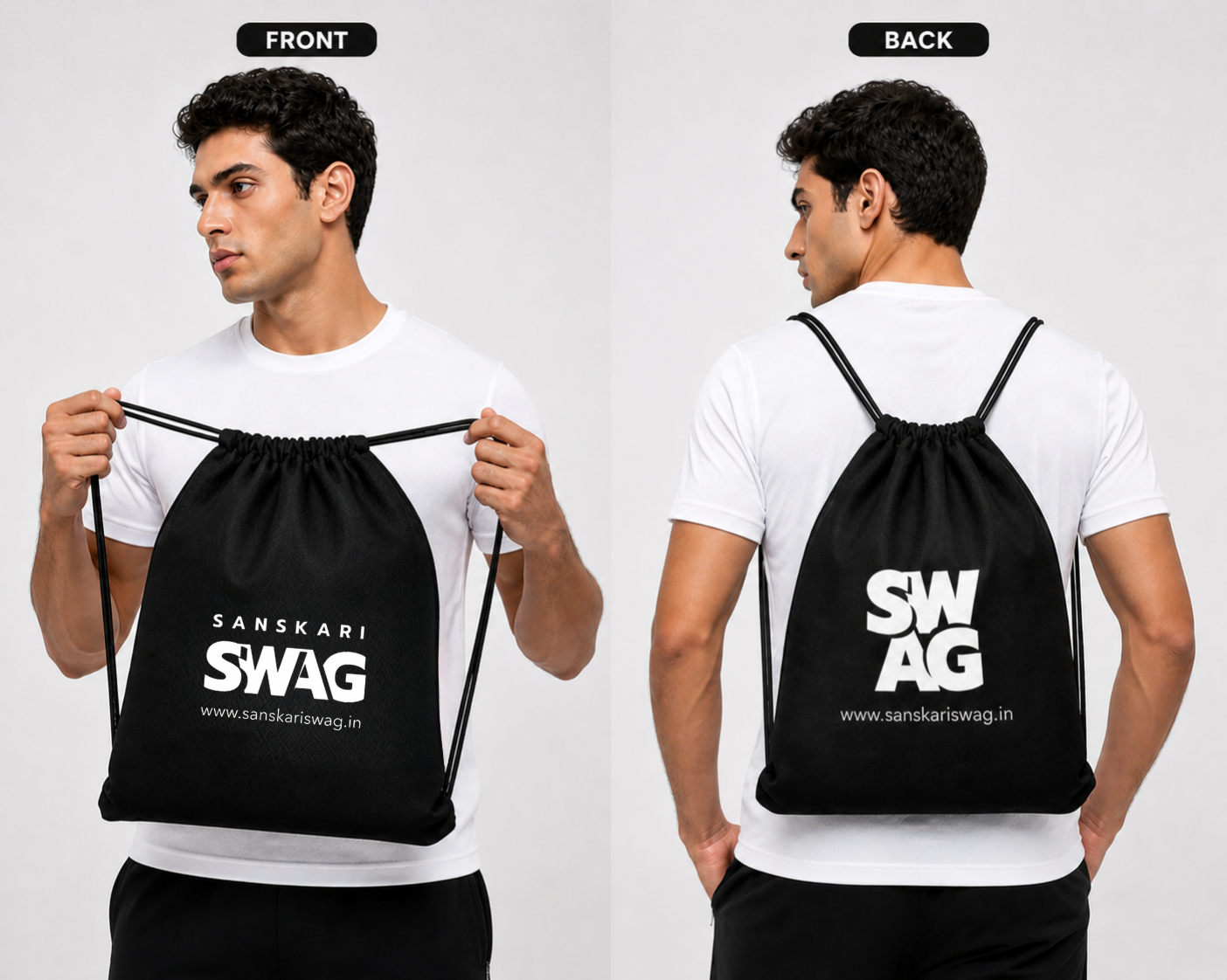 Swag Drawstring Bag - Sanskari Swag