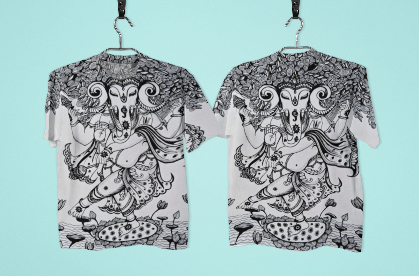 Anandha Bappa - All Over Printed Oversized T-shirt(Unisex)
