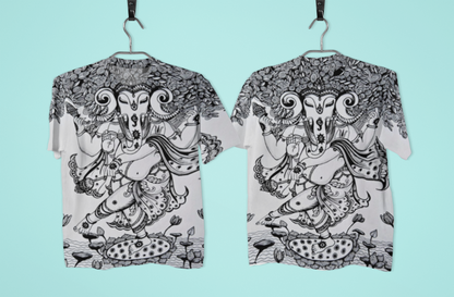 Anandha Bappa - All Over Printed Oversized T-shirt(Unisex)