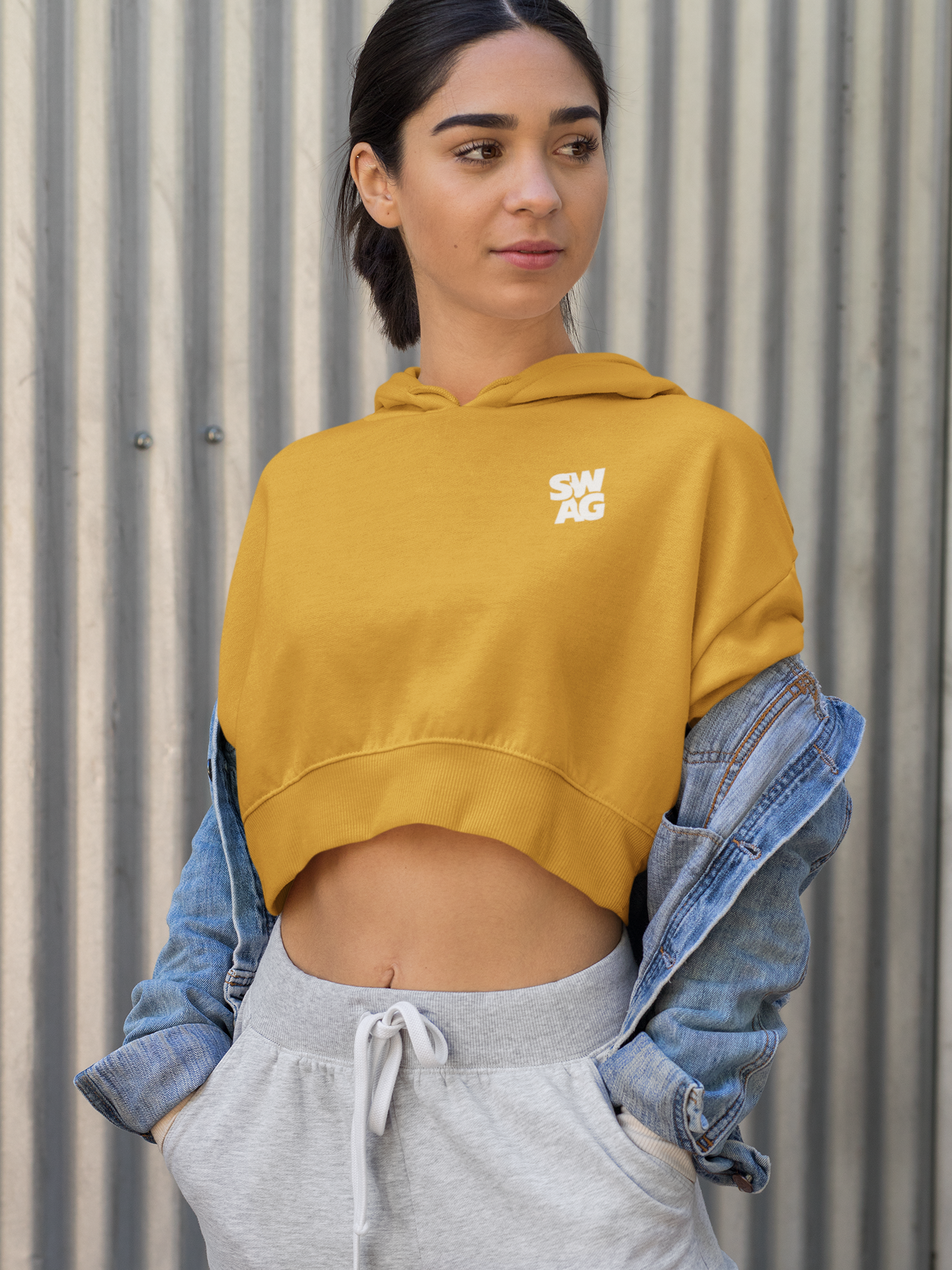 Swag Luxe Crop Hoodie