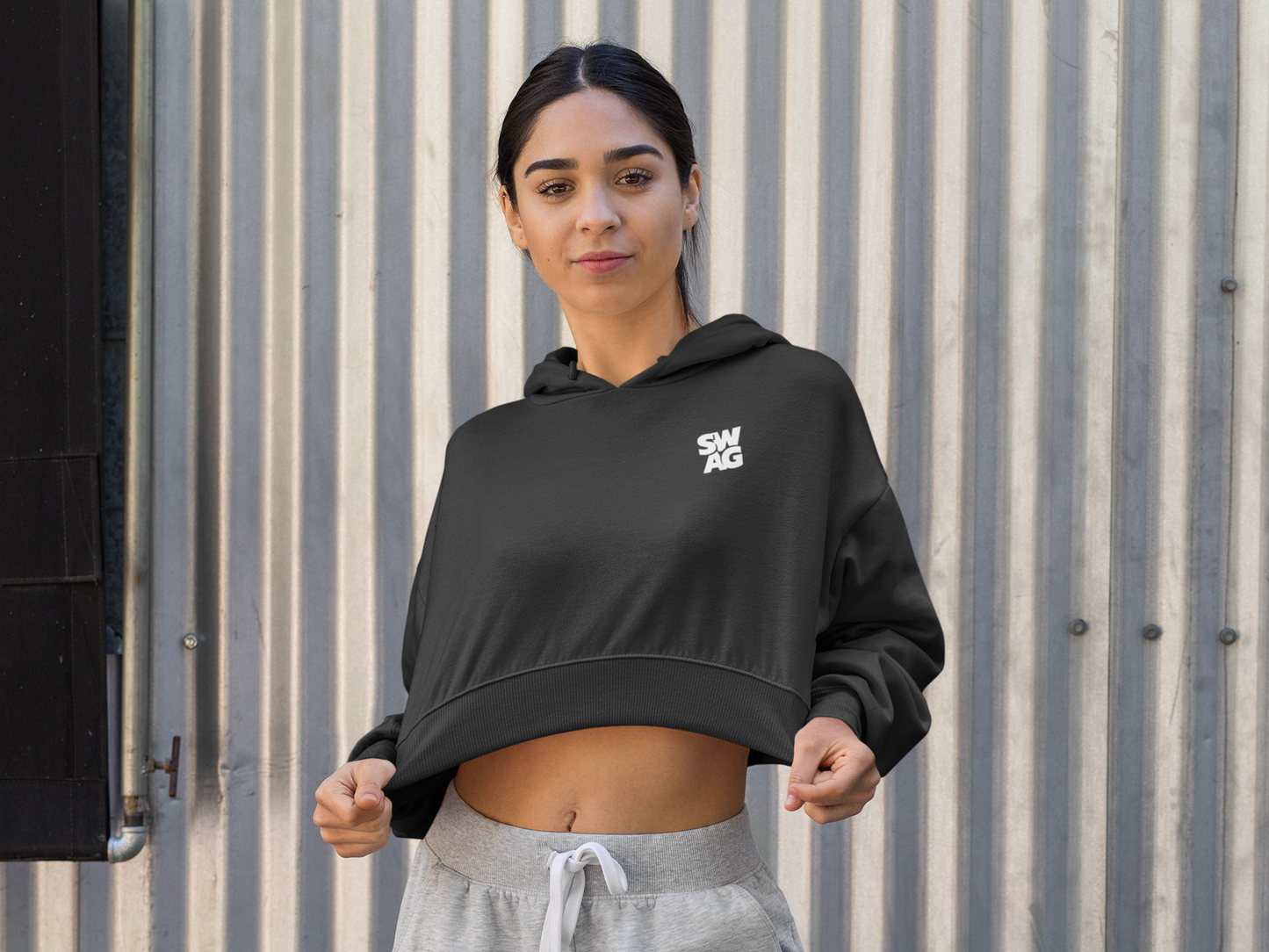 Swag Luxe Crop Hoodie