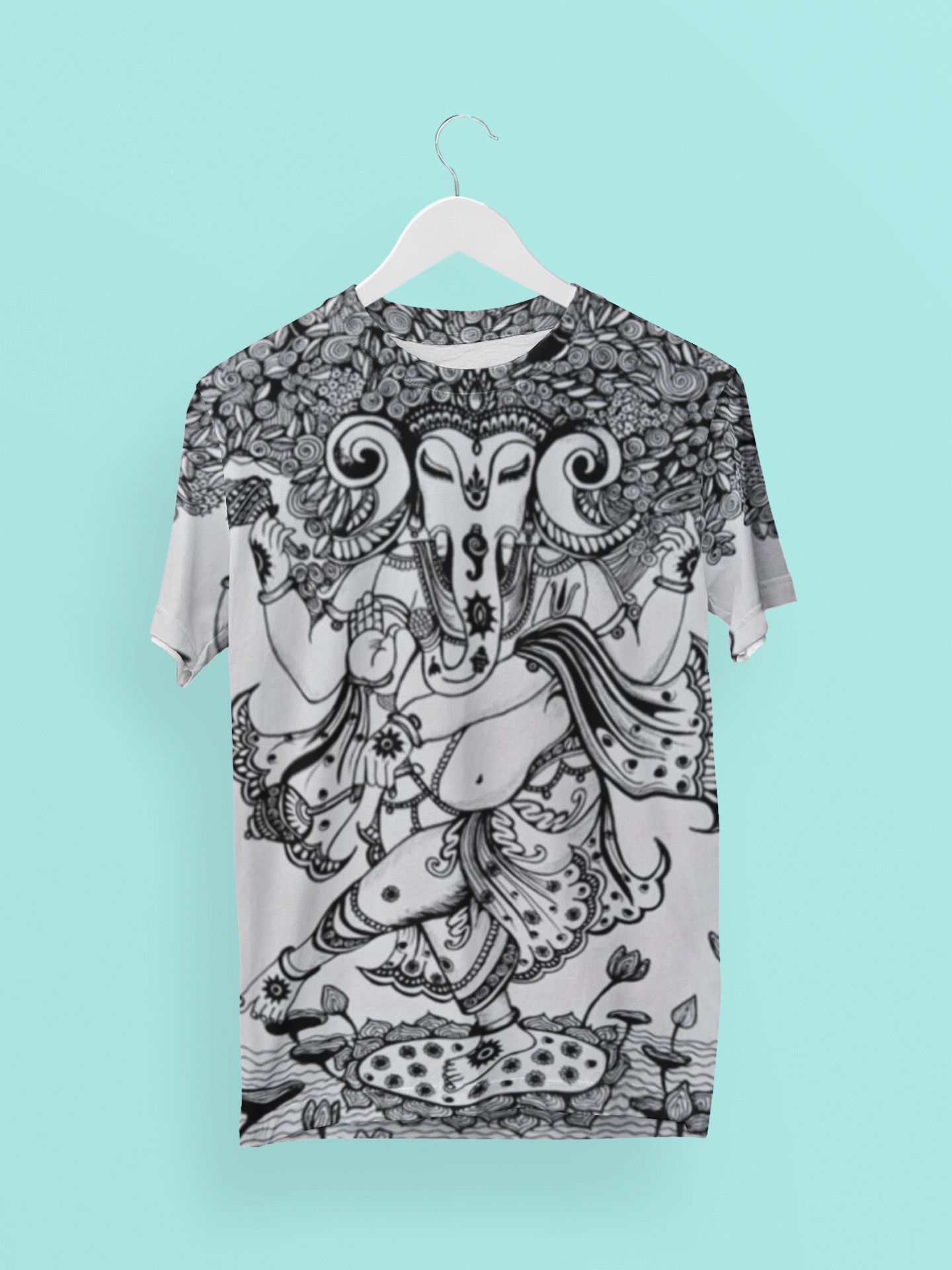 Anandha Bappa - All Over Printed Oversized T-shirt(Unisex)