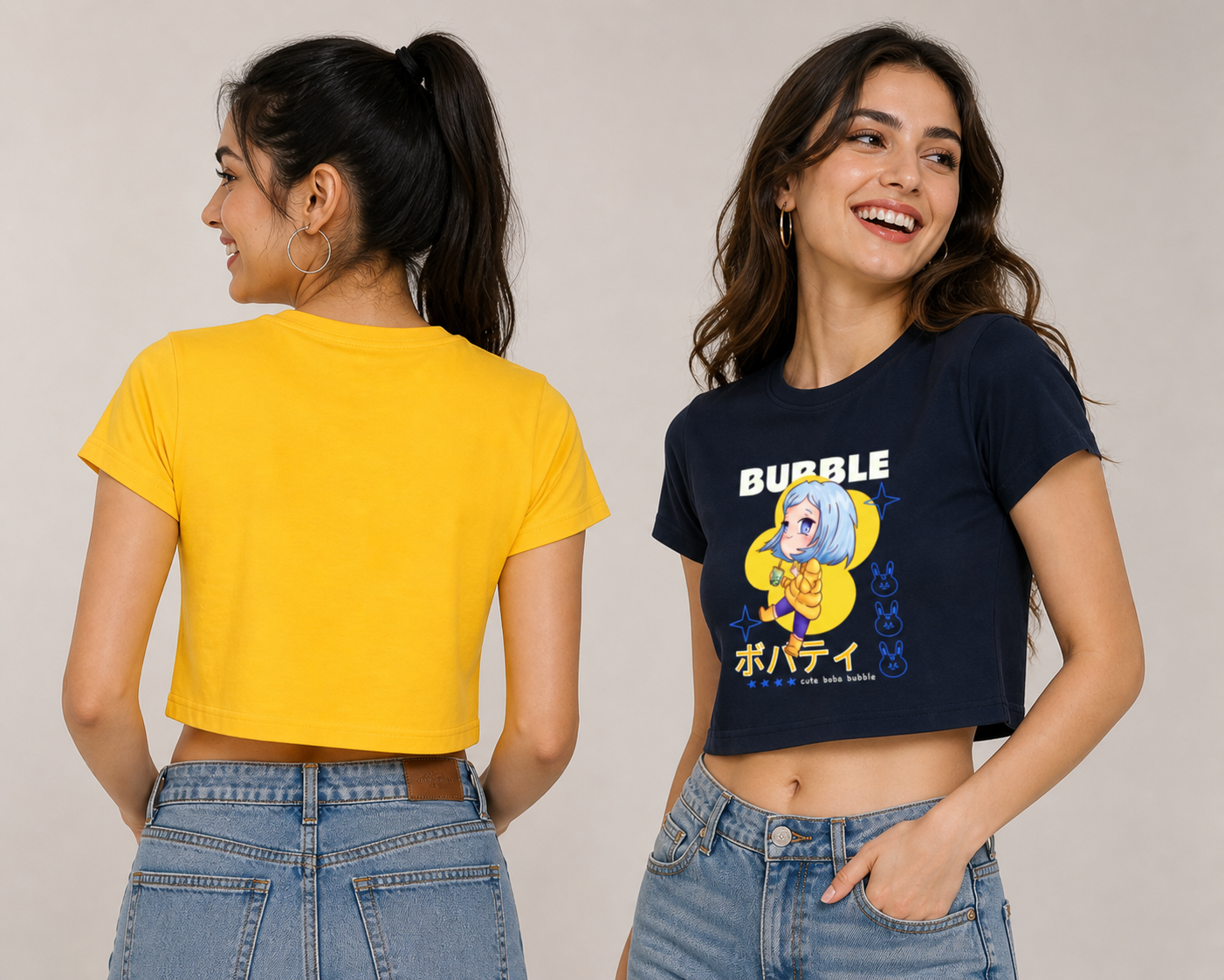 SWAG - Bubble Crop Tops For Girls - Sanskari Swag