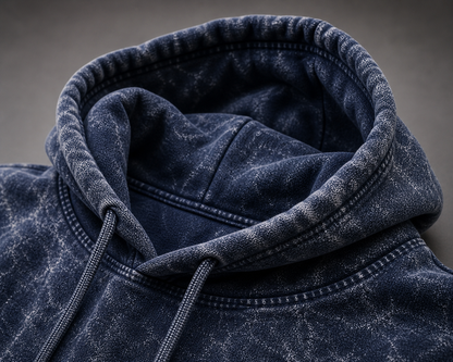 SWAG Acid Wash Hooded SweatShirt - Sanskari Swag