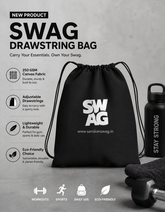 Swag Drawstring Bag - Sanskari Swag