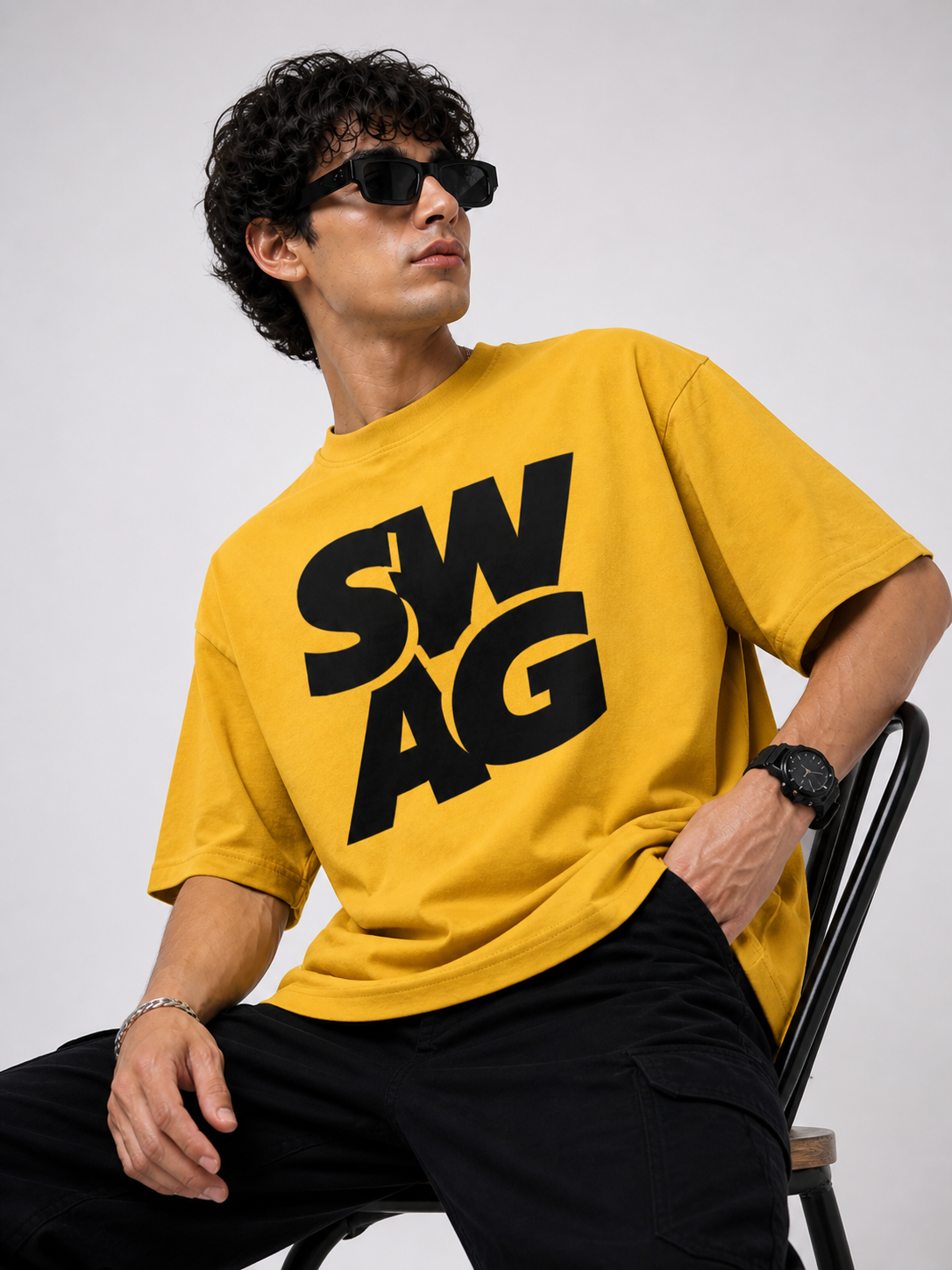 SWAG Premium Oversized T-Shirt - Unisex - Sanskari Swag