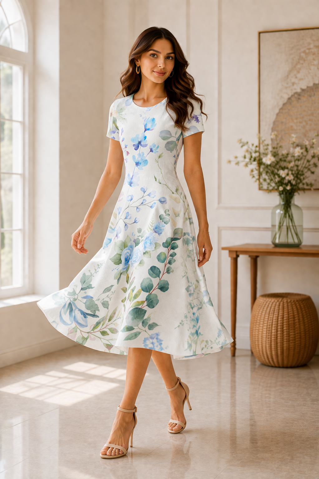 Blossom A line Dress - Sanskari Swag