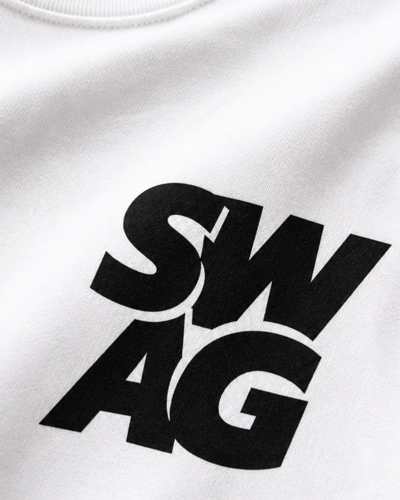 SWAG Oversized Terry T-shirt - White