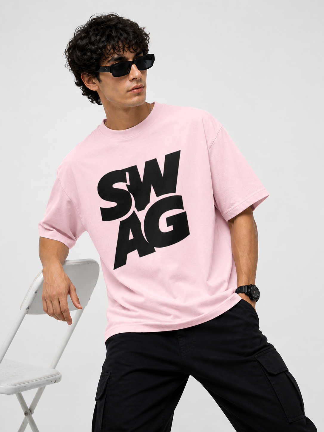 Swag light pink tshirt