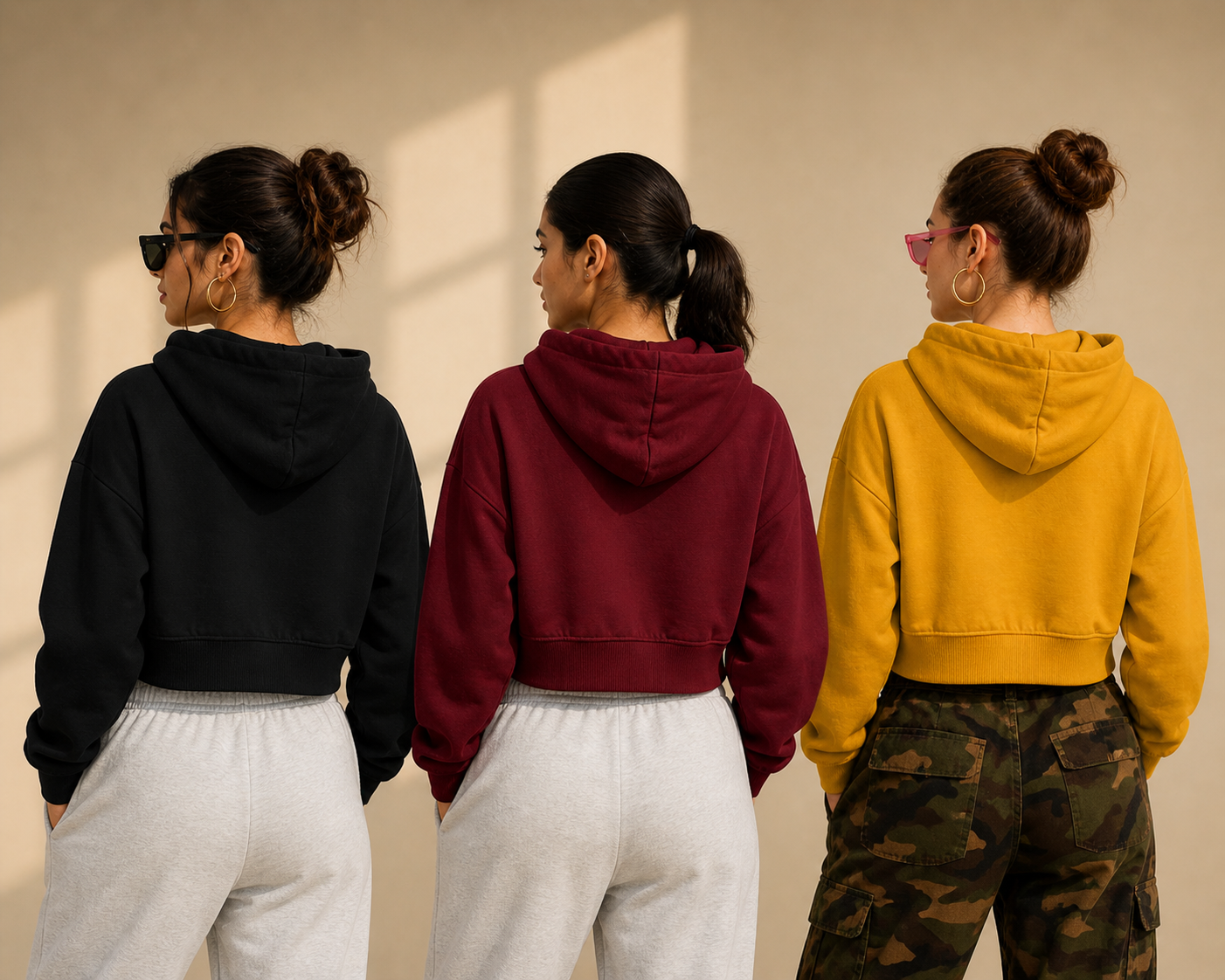 Swag Luxe Crop Hoodie - Sanskari Swag