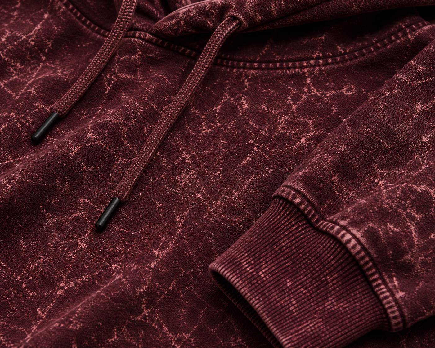 SWAG Acid Wash Hooded SweatShirt - Sanskari Swag