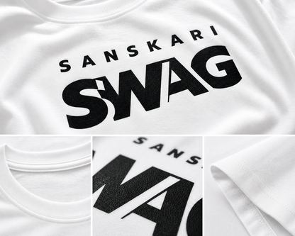 Sanskari Swag - Oversized Terry T-shirt - Sanskari Swag