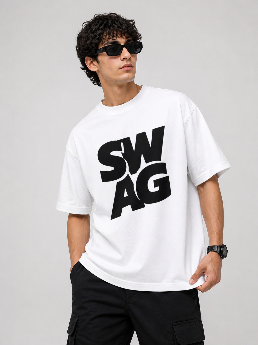 Swag white tshirt