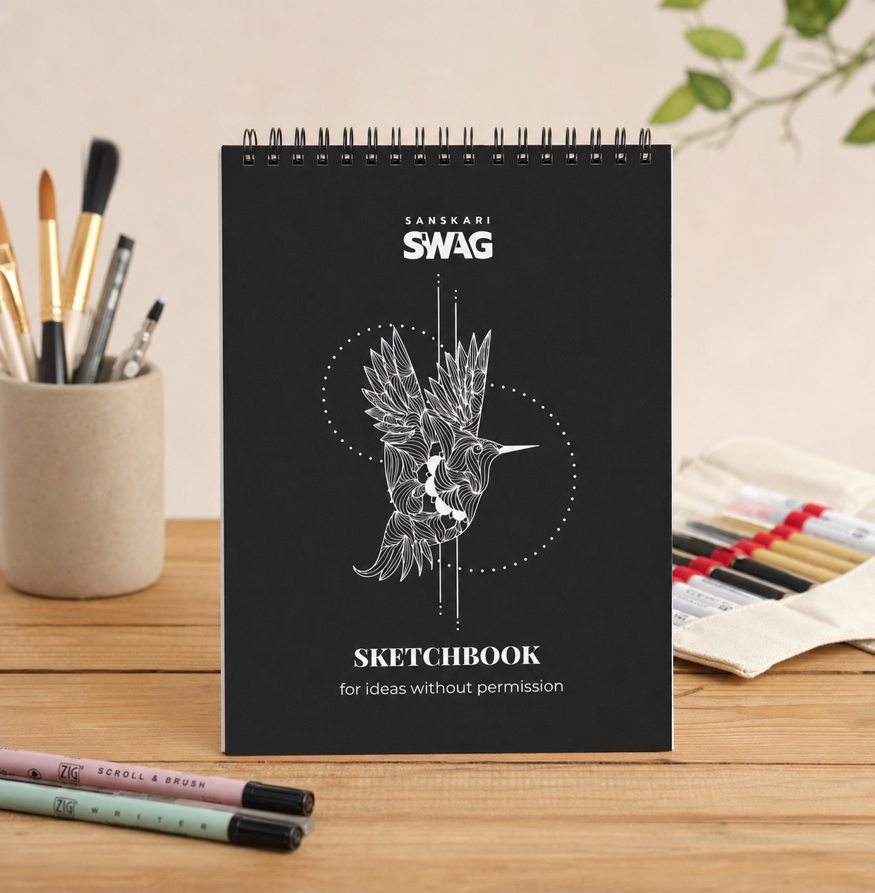 Sketchbook for ideas without permission - Sanskari Swag