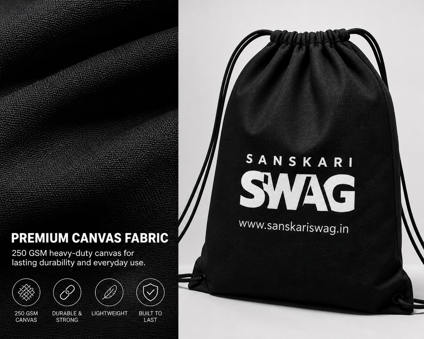 Swag Drawstring Bag - Sanskari Swag