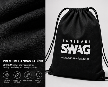 Swag Drawstring Bag - Sanskari Swag