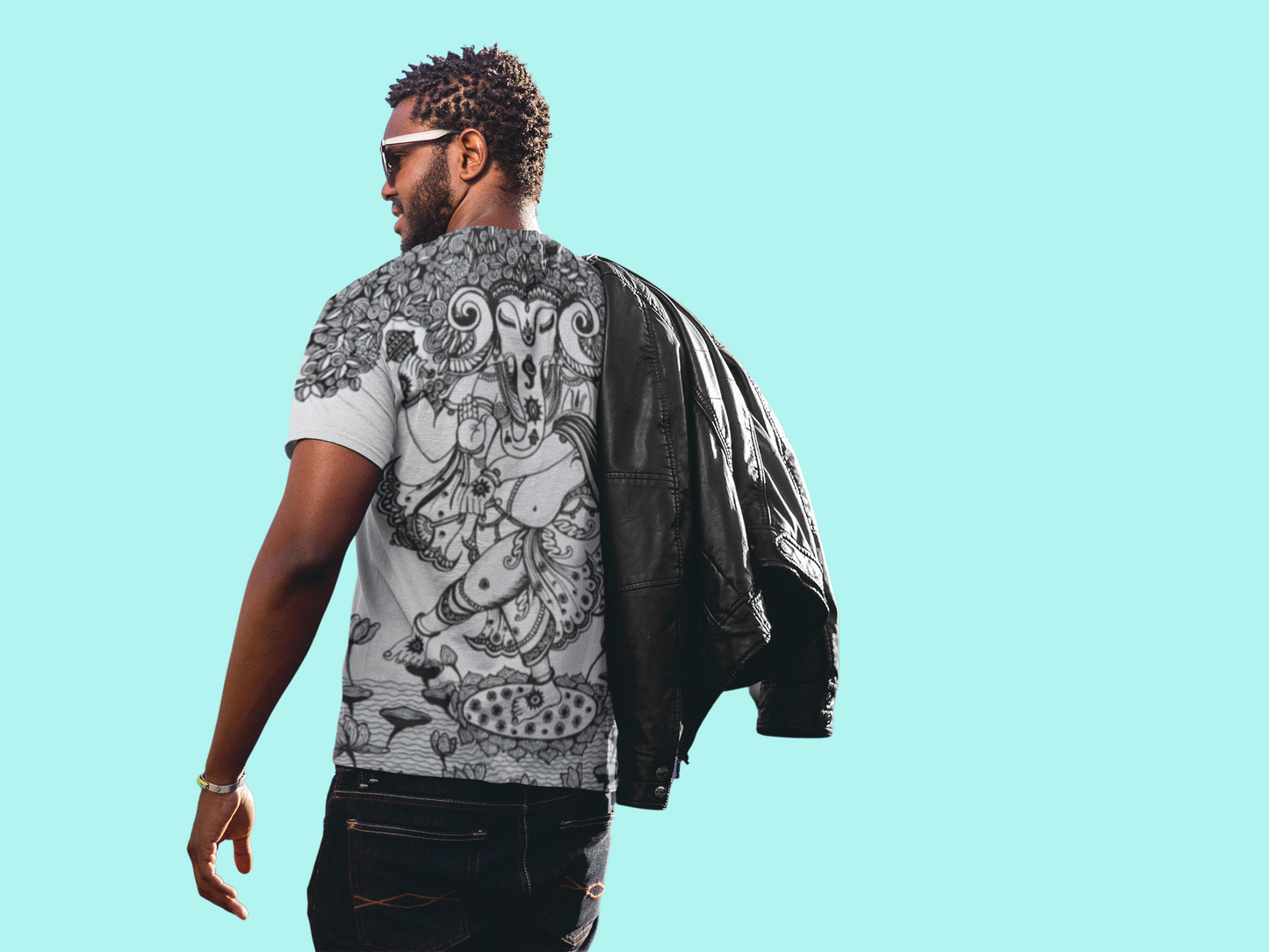 Anandha Bappa - All Over Printed Oversized T-shirt(Unisex)